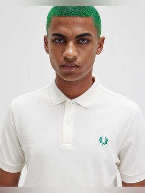 Fred Perry mens 4XL XXXXL white mesh cotton tennis polo pique shirt EUC